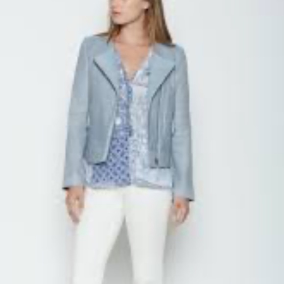 Joie XS Fifi blue leather jacket - Picture 4 of 8